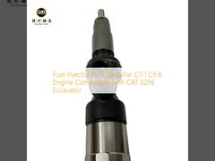 انژکتور سوخت برای موتور کاترپیلار C7.1 C6.6 سازگار با بیل مکانیکی CAT 329E