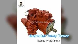 تقویت قدرت پمپ هیدرولیک بیل مکانیکی K5V80DTP